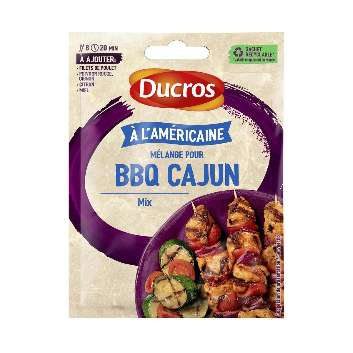 3166296455355 - Ducros - Mélange pour BBQ Cajun à l'Américaine