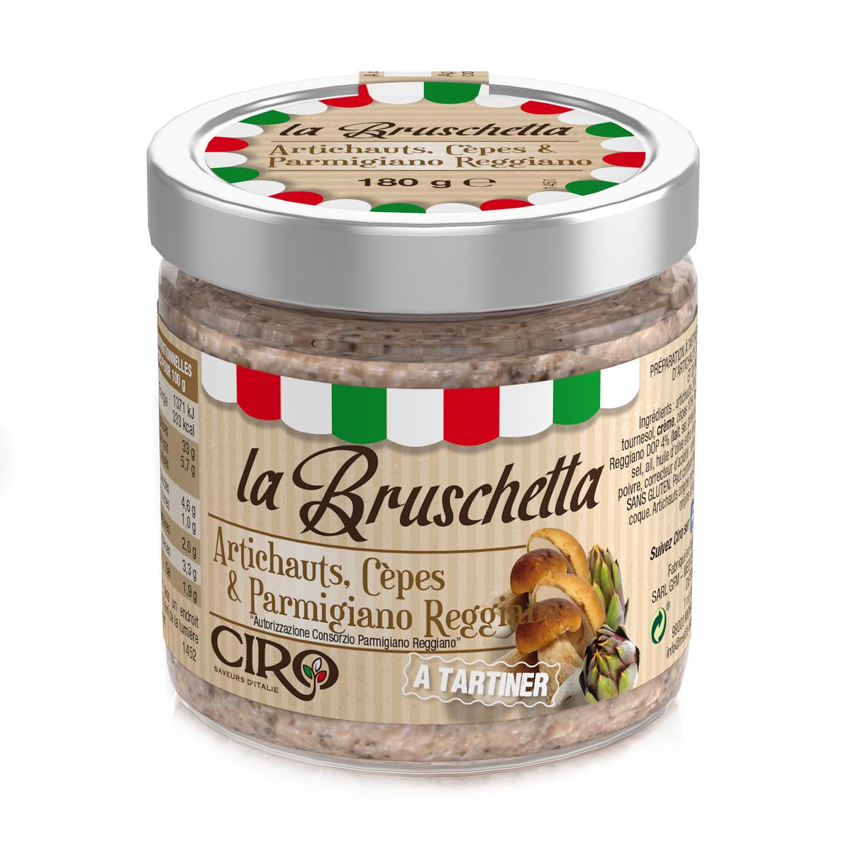 3760014295355 - Ciro - Bruschetta Artichaut Parmesan et Cèpes