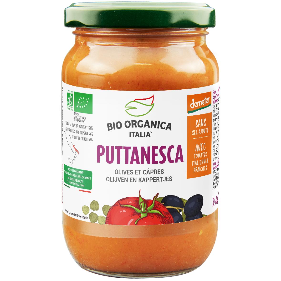 8029689025755 - Bio Organica Italia - Sauce tomate putanesca bio Demeter