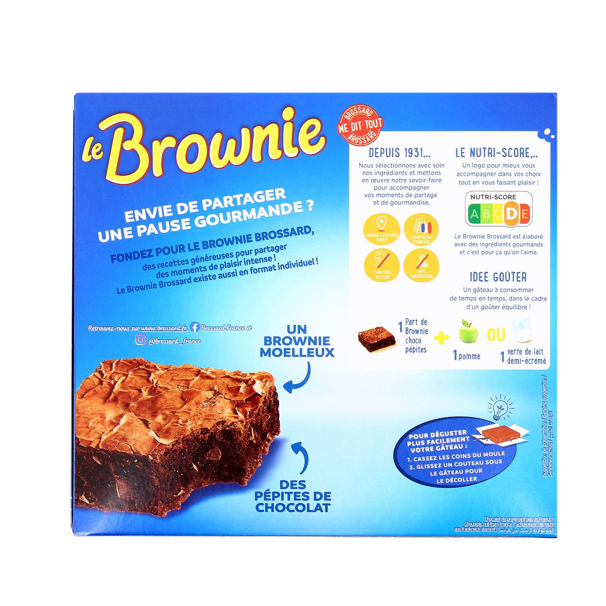 Achat Promotion Brossard Mini brownies pépites de chocolat, 2x8