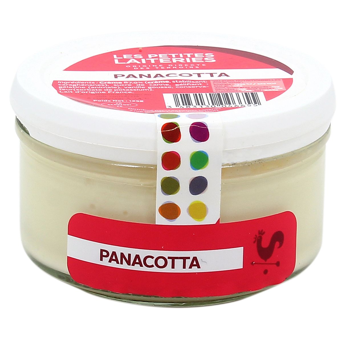 3483130046655 - Les Petites Laiteries - Petit Pot de Panacotta - Lait de vache pasteurisé