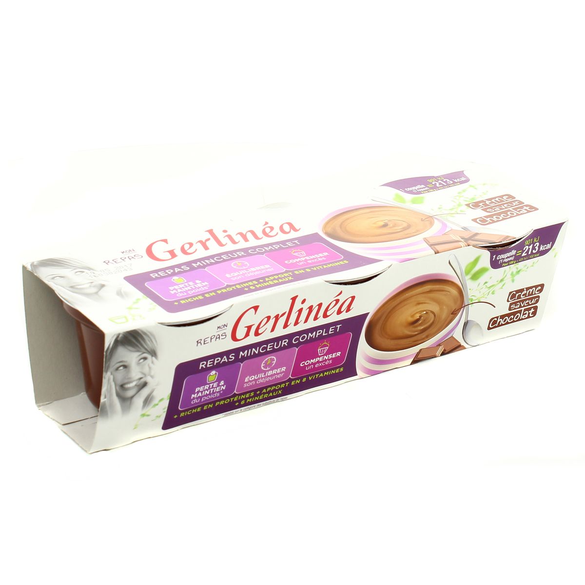 Achat Vente Gerlinea Coupelles Creme Dessert Au Chocolat 3x0g