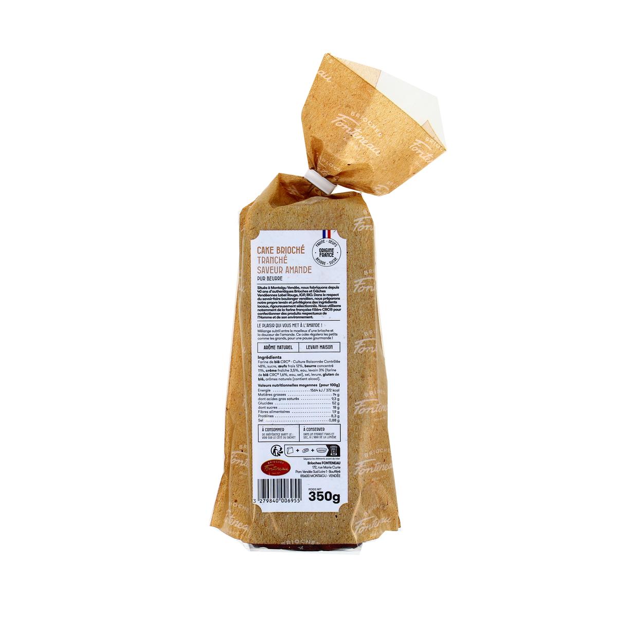 3279840006955 - Brioches Fonteneau - Cake Brioché Saveur Amande