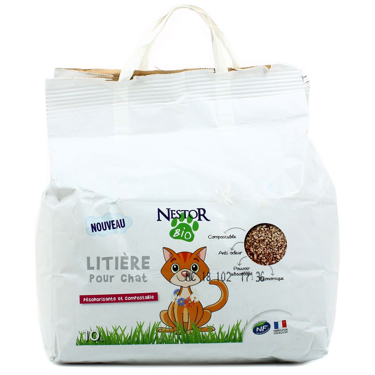 Achat Vente Nestor Bio Litiere Naturelle Desodorisante Chat 10l