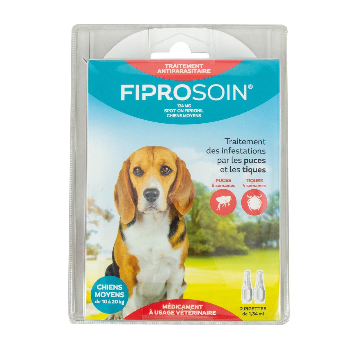 3332590950456 - Fiprosoin - Pipette Antiparasitaire Chiens Moyens