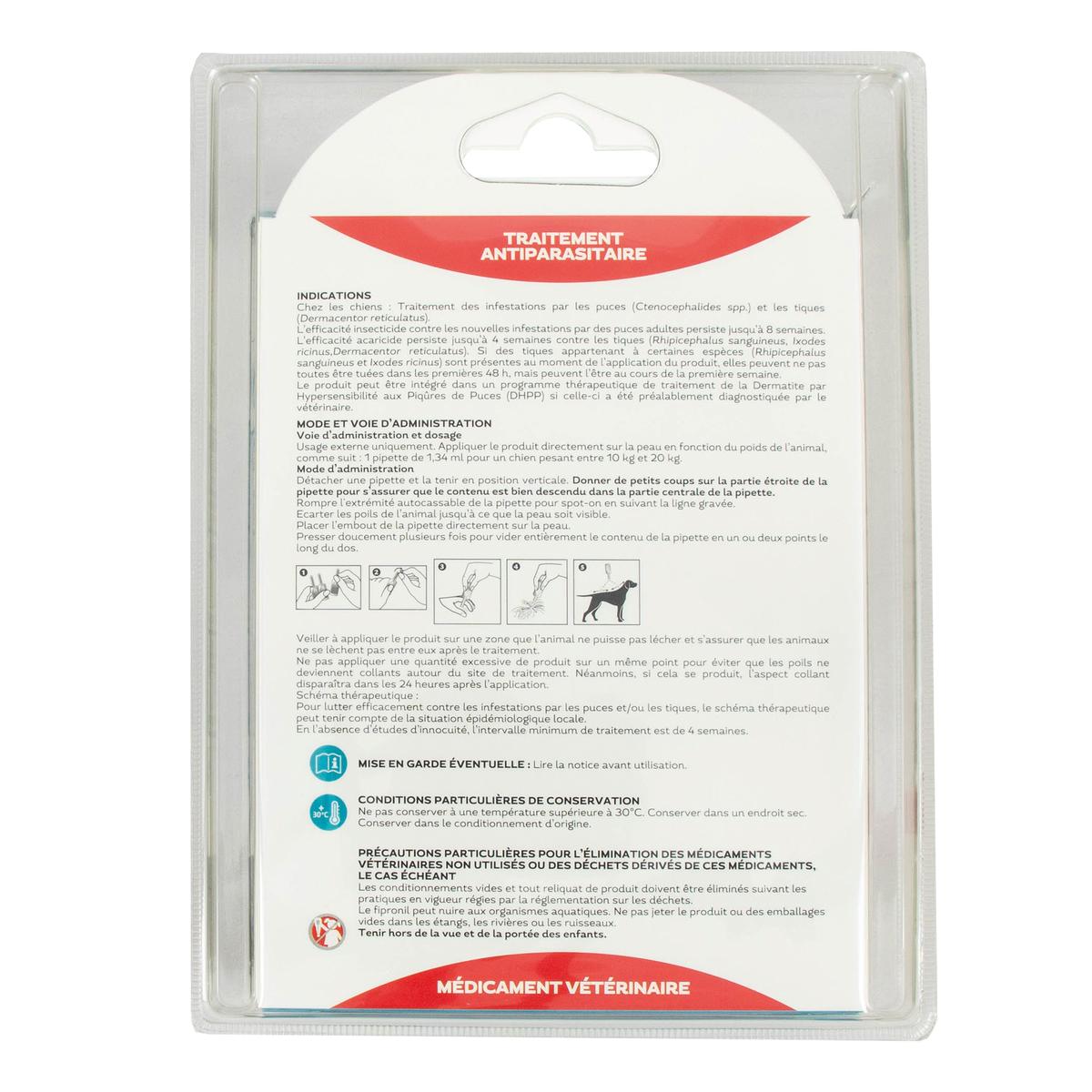 3332590950456 - Fiprosoin - Pipette Antiparasitaire Chiens Moyens