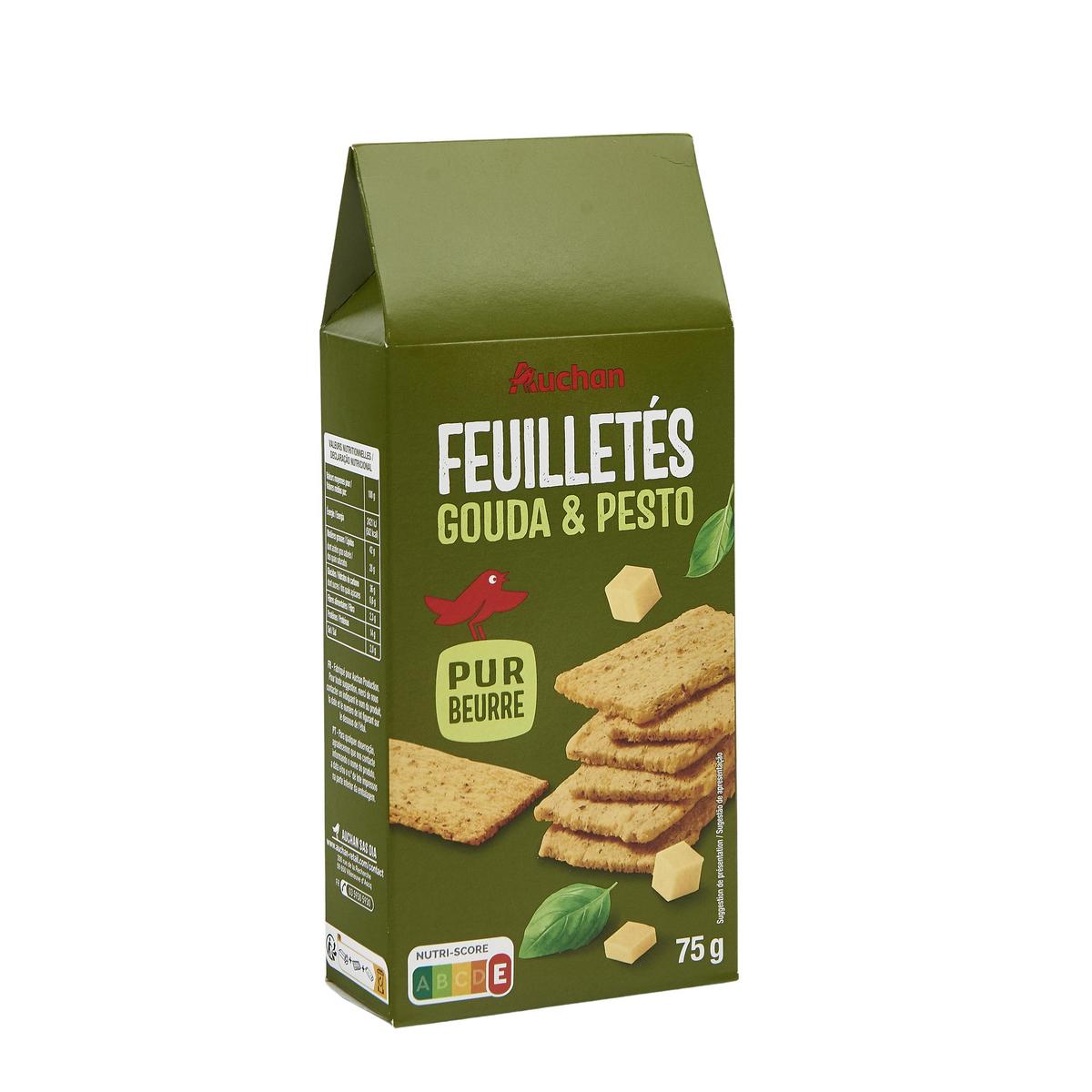 3596710433056 - Auchan - Feuilletés gouda et pesto pur beurre