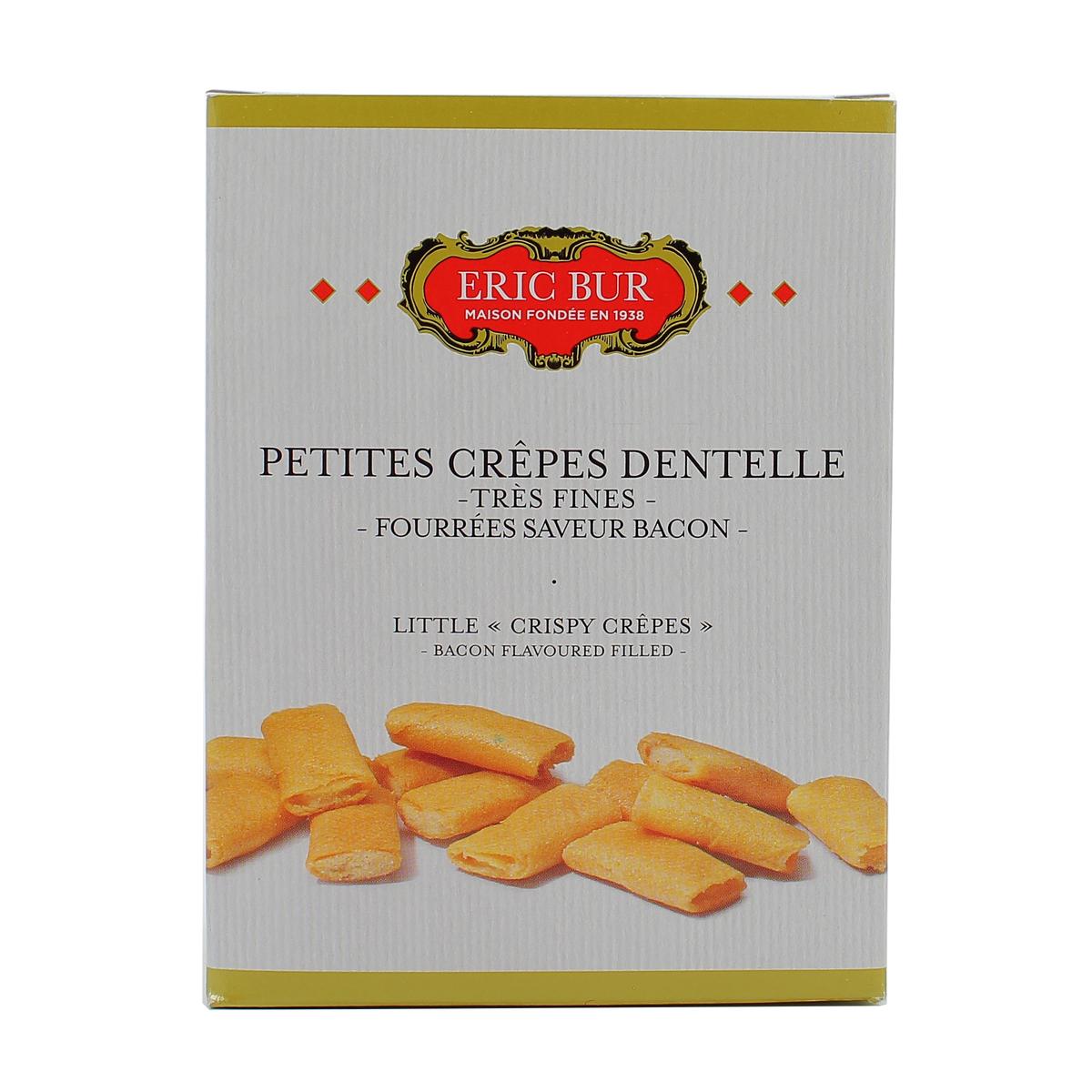 3144550004556 - Eric Bur - Petites crêpes dentelle très fines fourrées saveur bacon