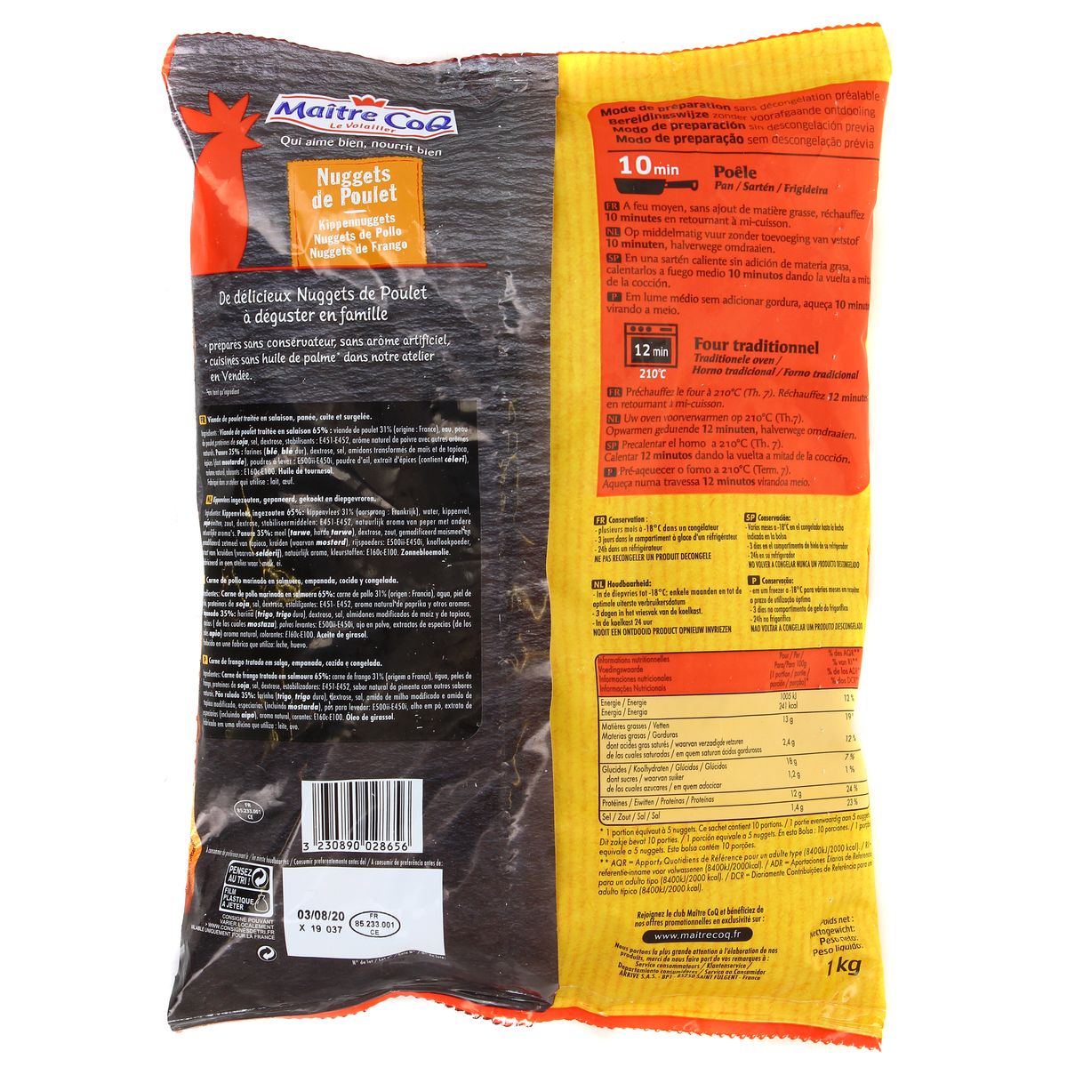 3230890028656 - Maître Coq - Nuggets de poulet
