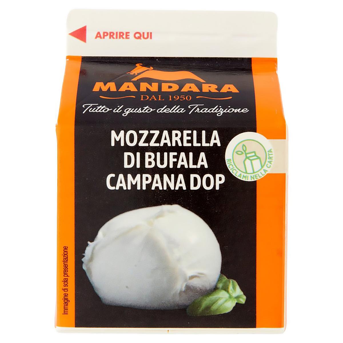 8010749101557 - Mandara - Mozzarella di bufala DOP en format brique