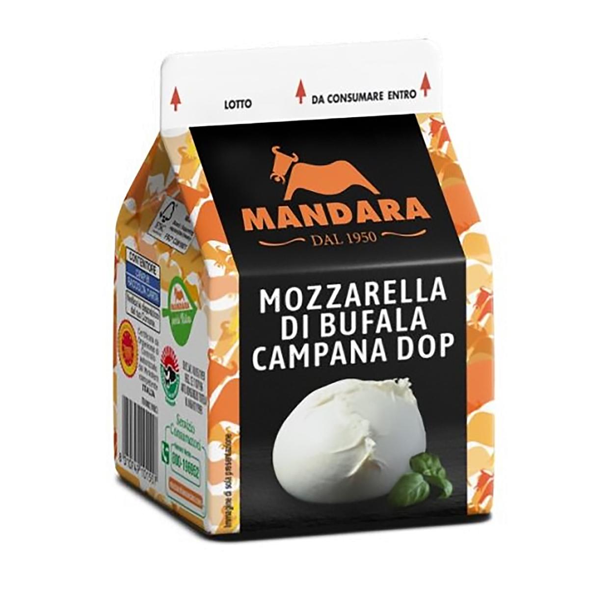 8010749101557 - Mandara - Mozzarella di bufala DOP en format brique
