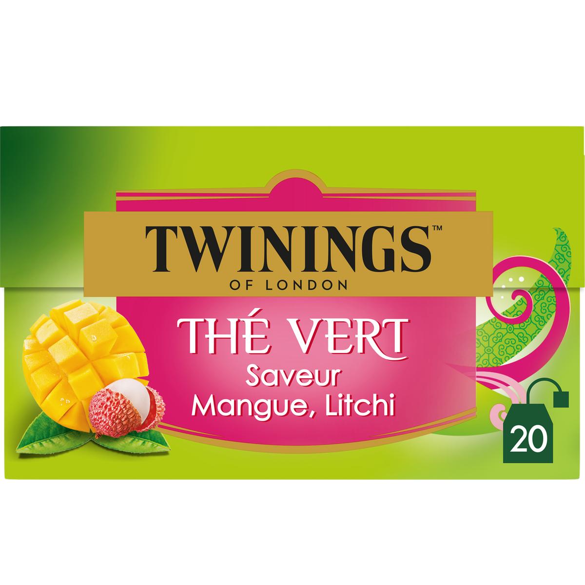 5055953902357 - Twinings - Thé vert Mangue Litchi