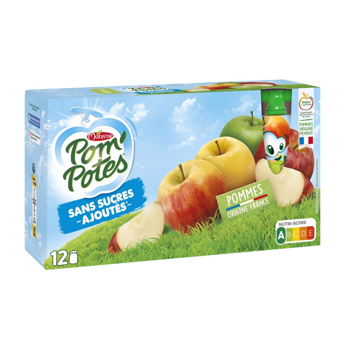 3021762412457 - Pom Potes - Pomme nature Sans sucre ajoutés