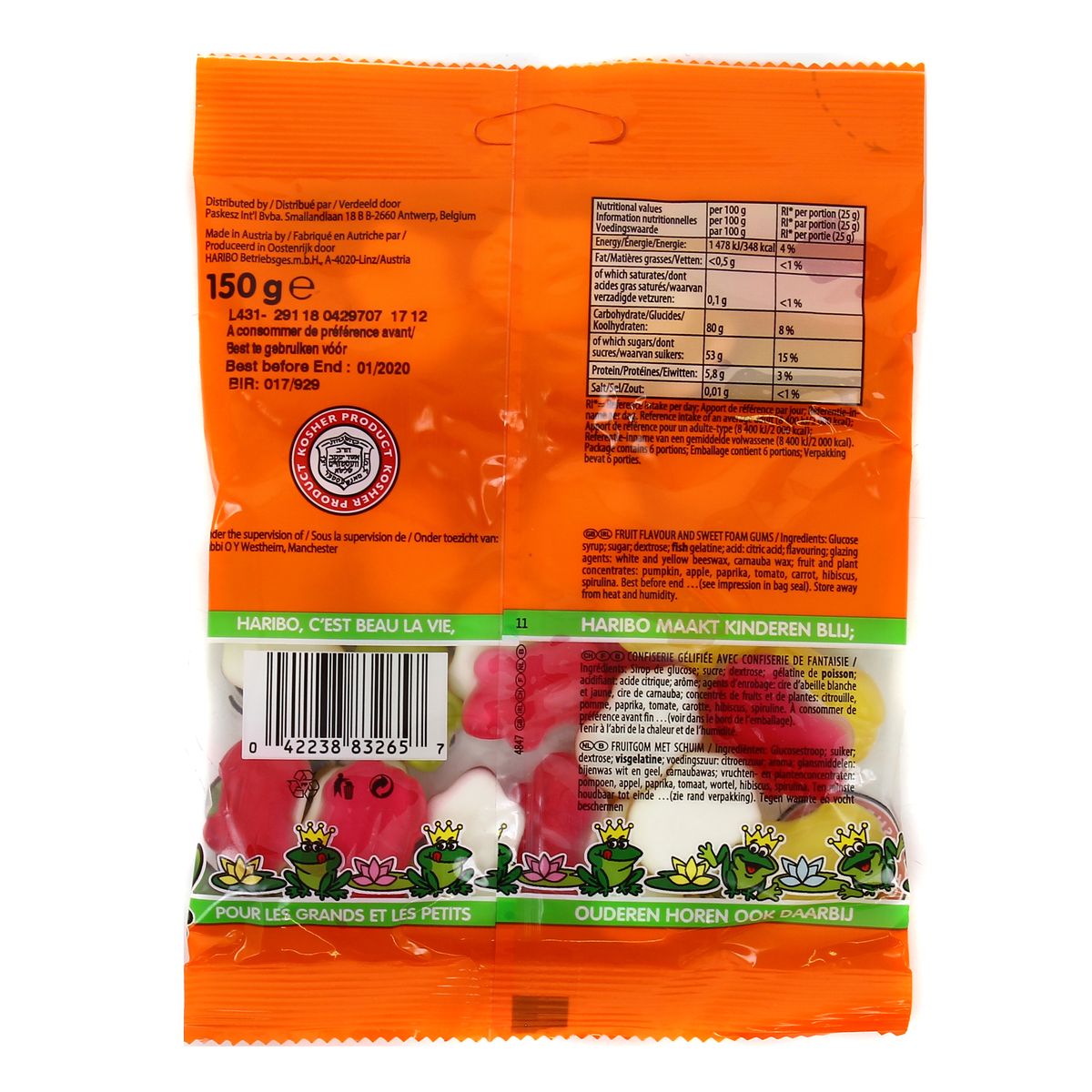 0042238832657 - Haribo - Quaxi Frogs