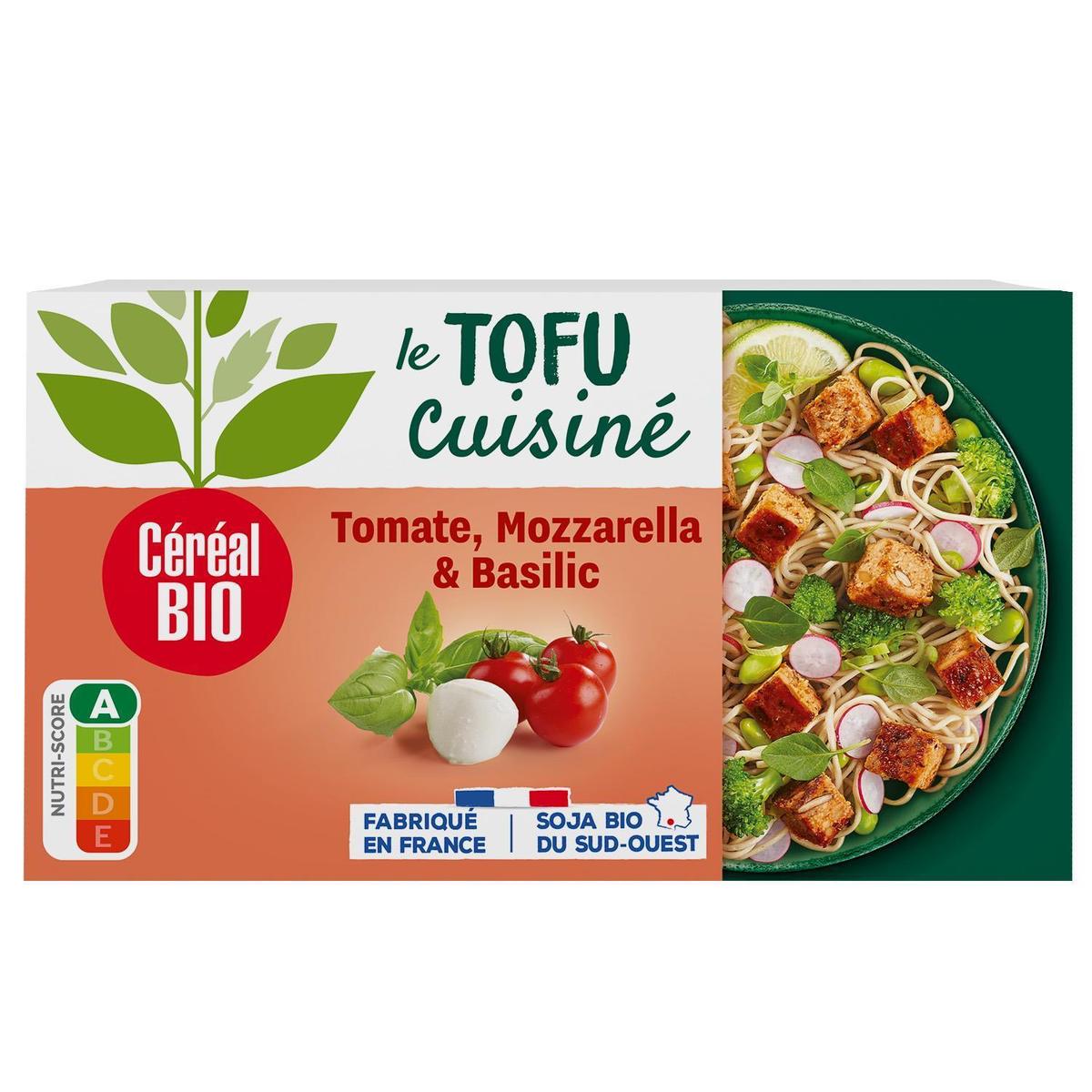 3175681292857 - Céréal Bio - Tofu Cuisiné Tomate Mozzarella Basilic Bio