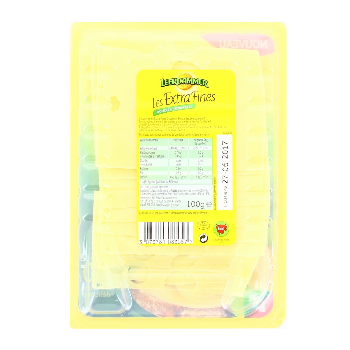 3073781083057 - Leerdammer - Tranches extra fines x10