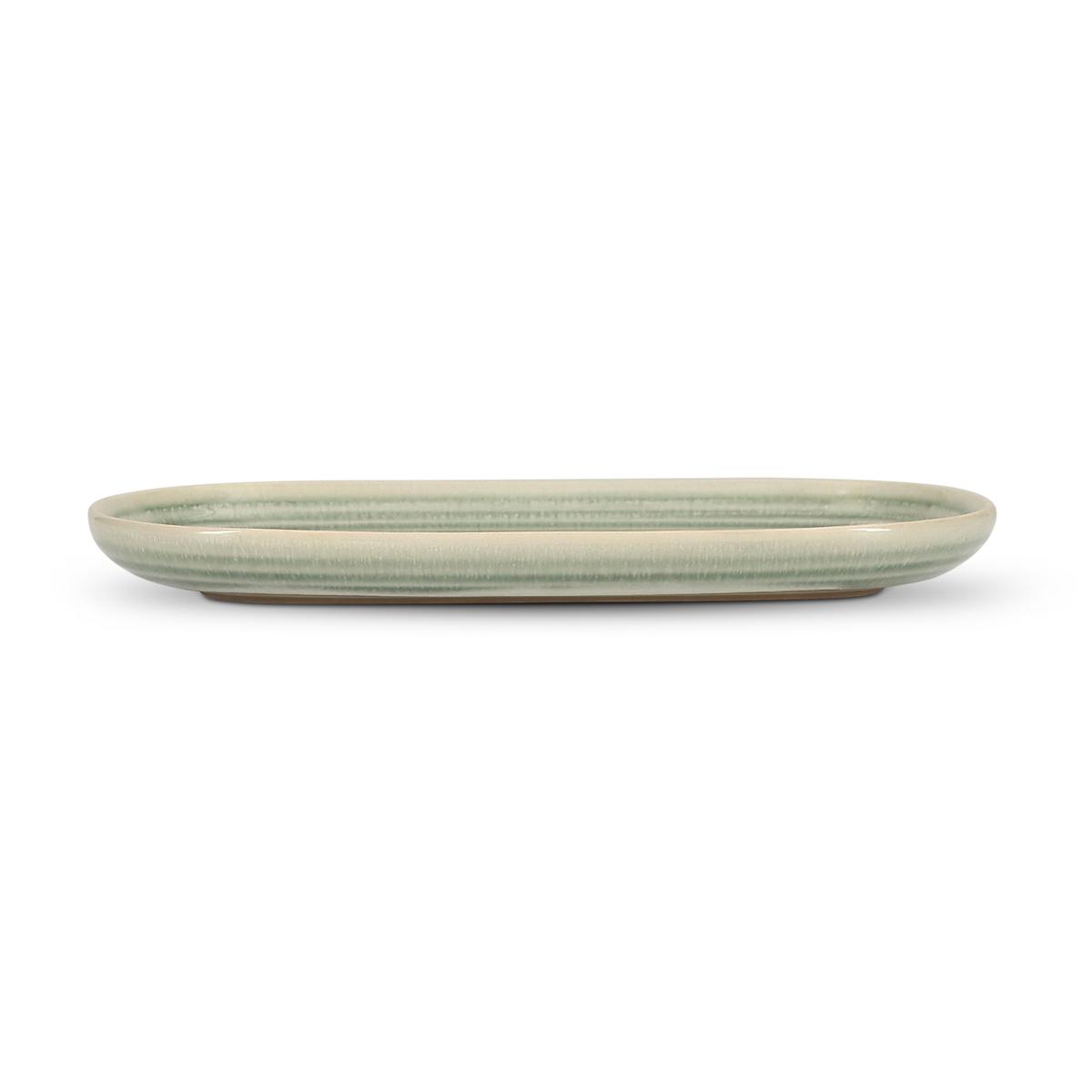 5410595773657 - Collection Caméo - Plat à servir 23x12cm vert Cameo