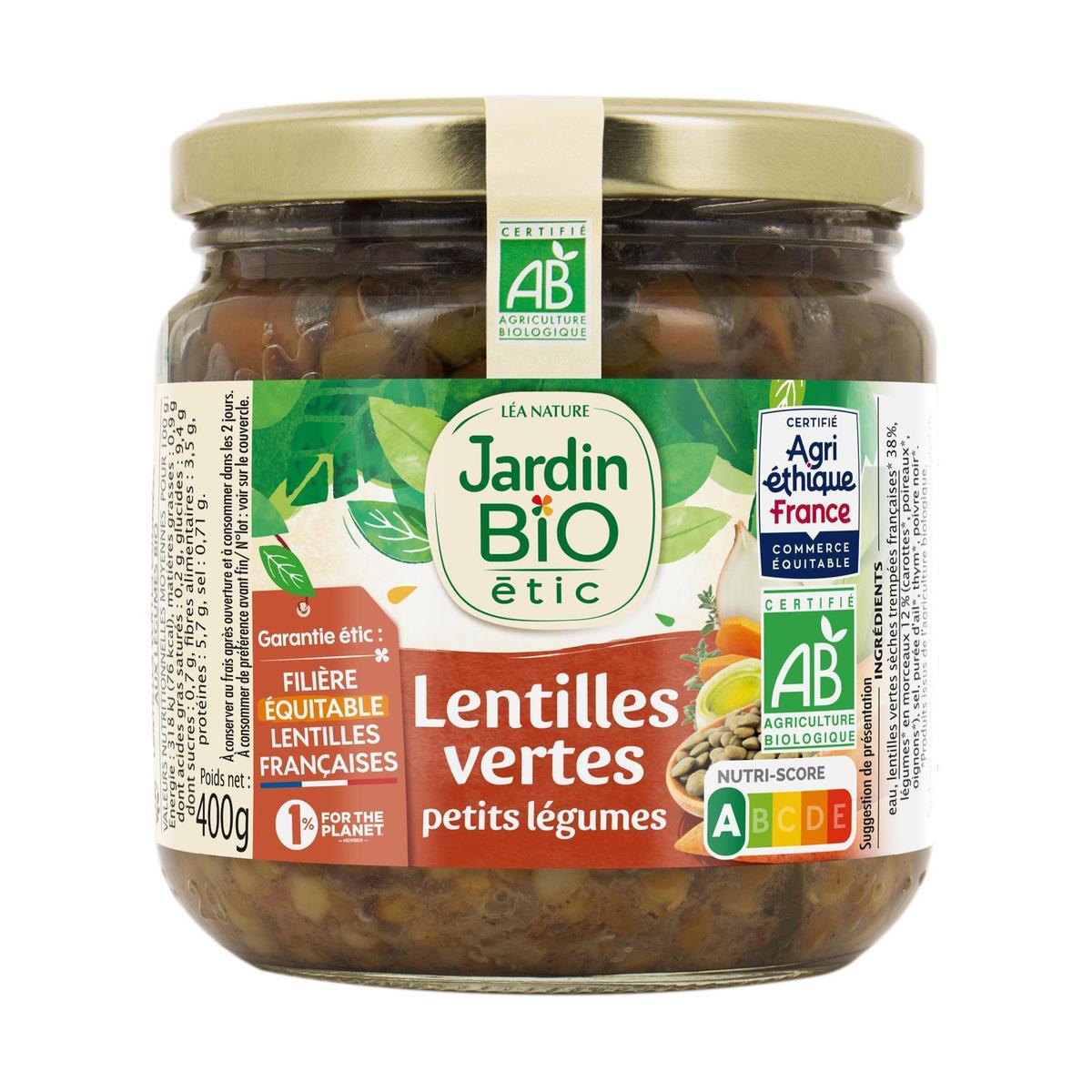 3478820023757 - Jardin Bio Etic - Lentilles Vertes Petits Légumes Bio