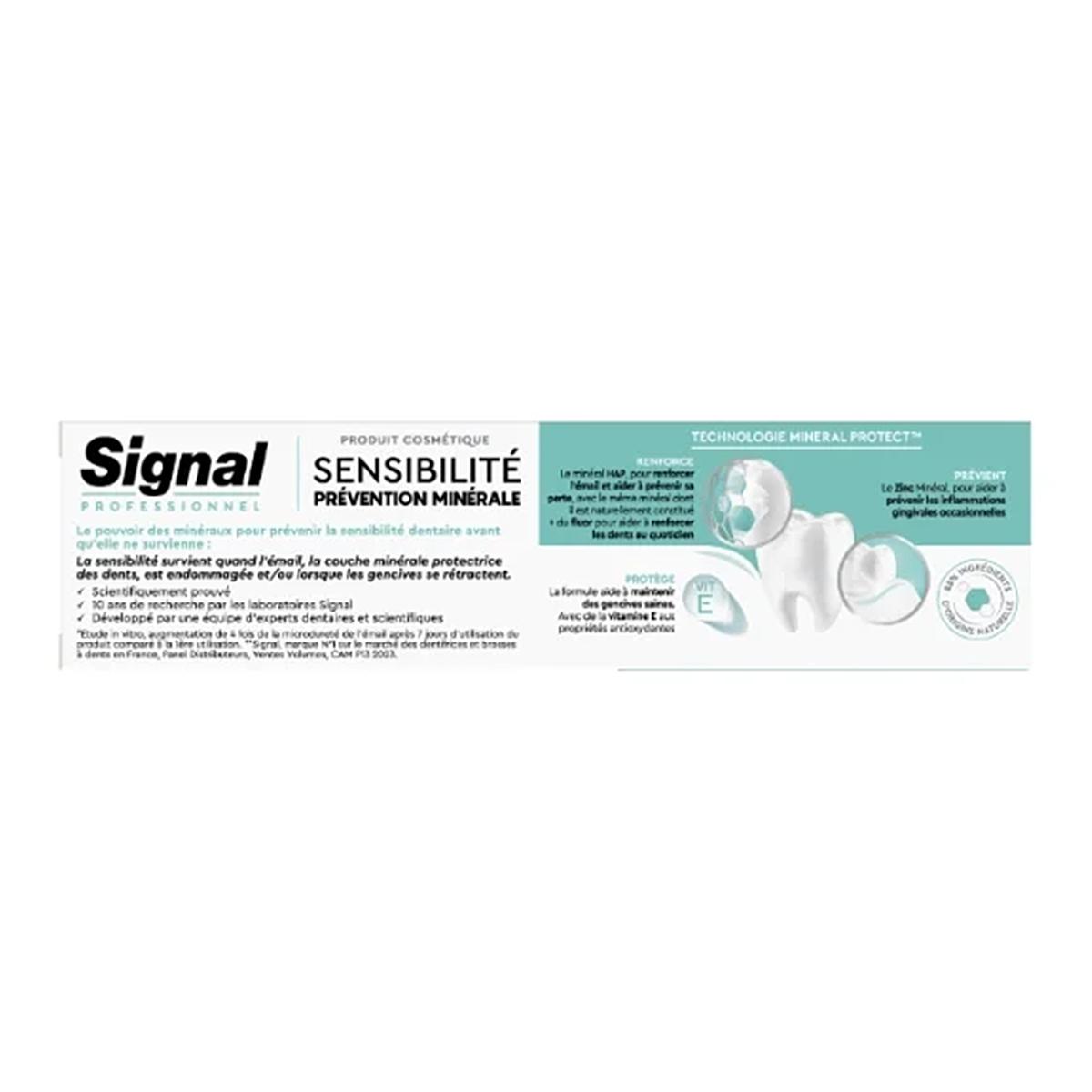 Lot De 3 Dentifrices Signal Professionnel Action Minérale Complète - 75 Ml Chacun, Neuf