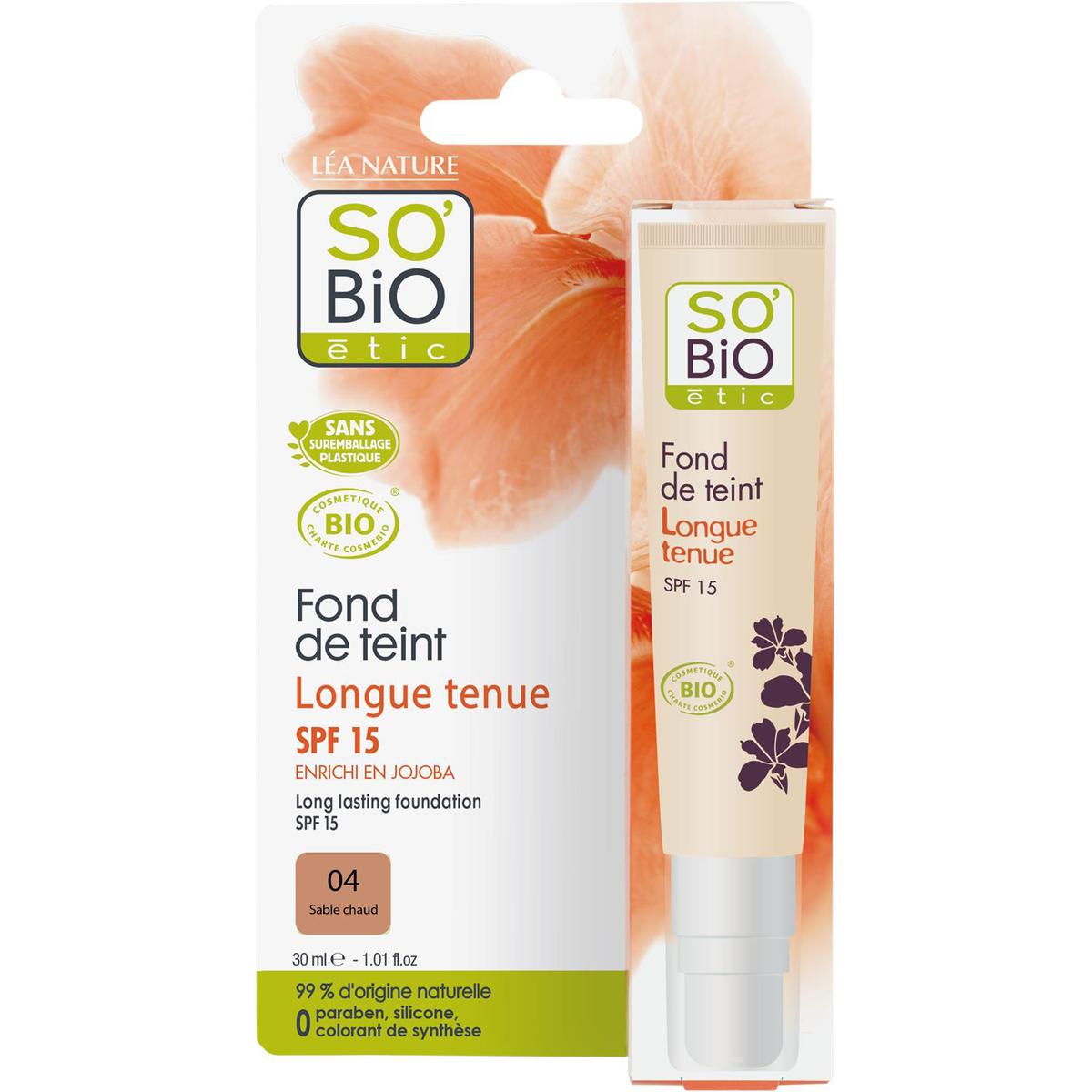 3517360015157 - SO'BiO étic - Fond de teint longue tenue Bio spf 15