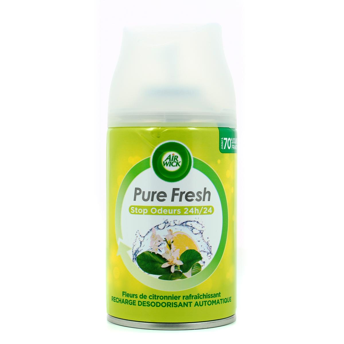 Air Wick Recharge pour désodorisant Freshmatic Pure, Fleur de Citronnier, 250 ml