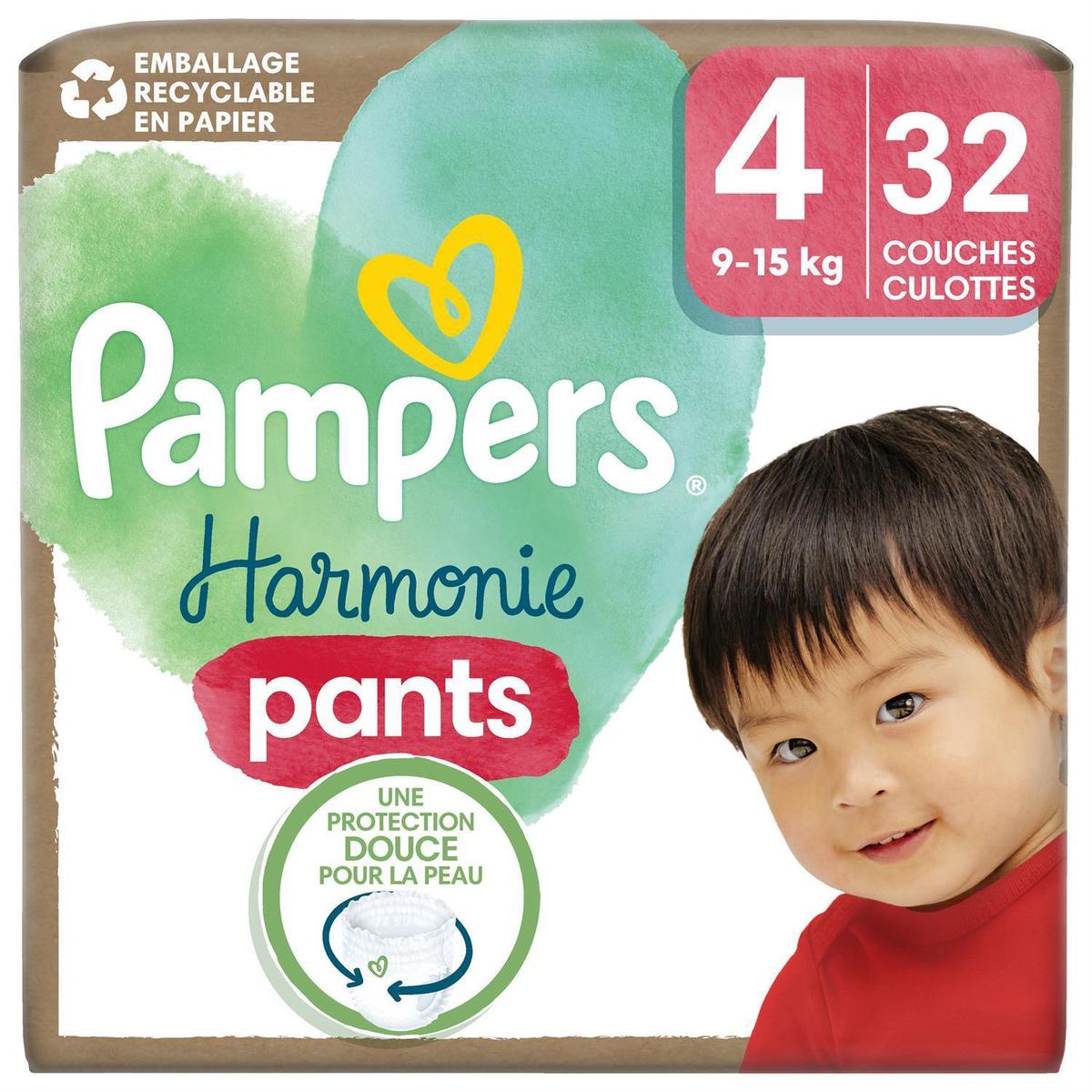 2050000406003 - Pampers Harmonie Pants - Couches Culottes Bébés 9 - 15 kg Taille 4