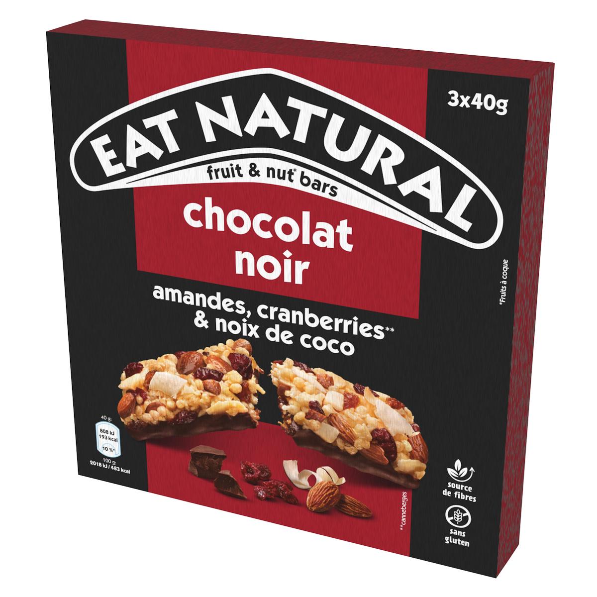 8000500435557 - EAT NATURALS - Barre Chocolat Amande et Cramberries