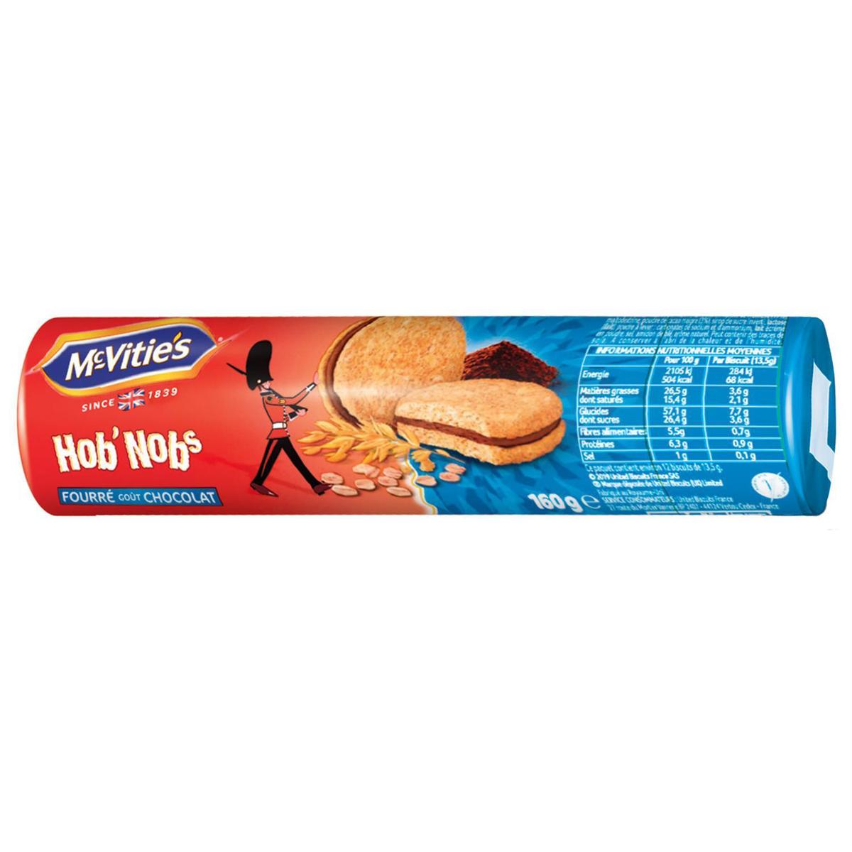 5000396050158 - Mc Vitie's - Hob'nobs fourré goût chocolat