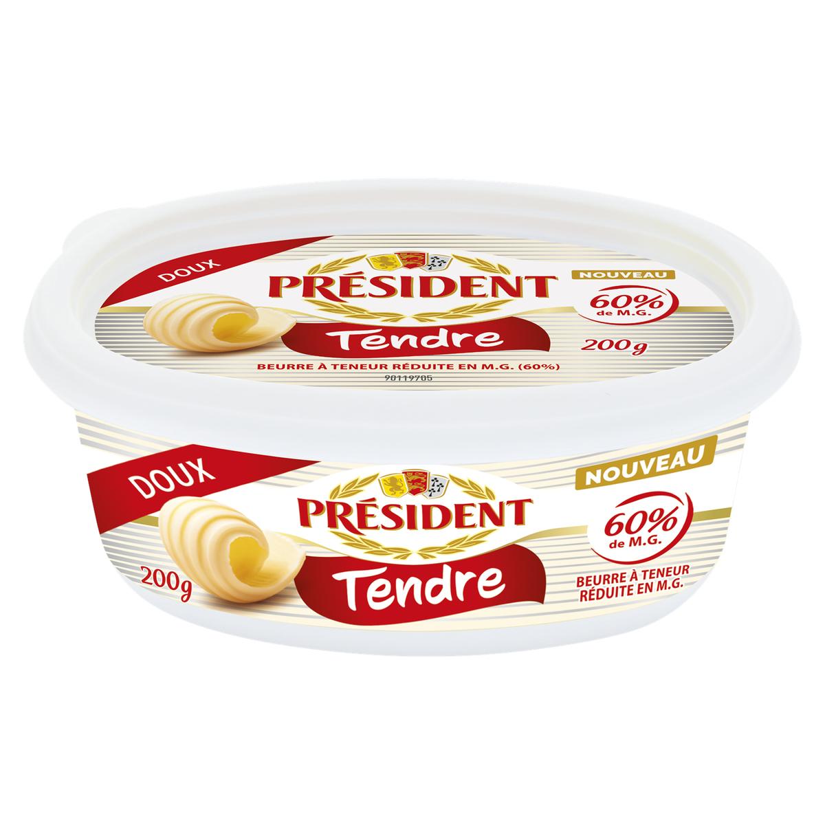 3155253020958 - Président - Beurrier tendre doux 60%mg