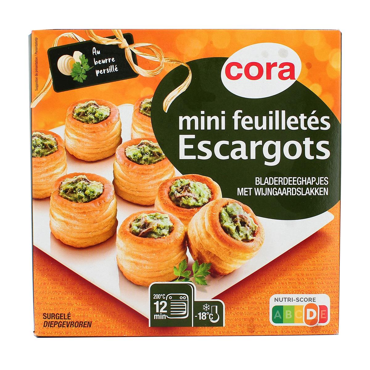 3257983131758 - Cora - Mini feuilletés escargots au beurre persillé