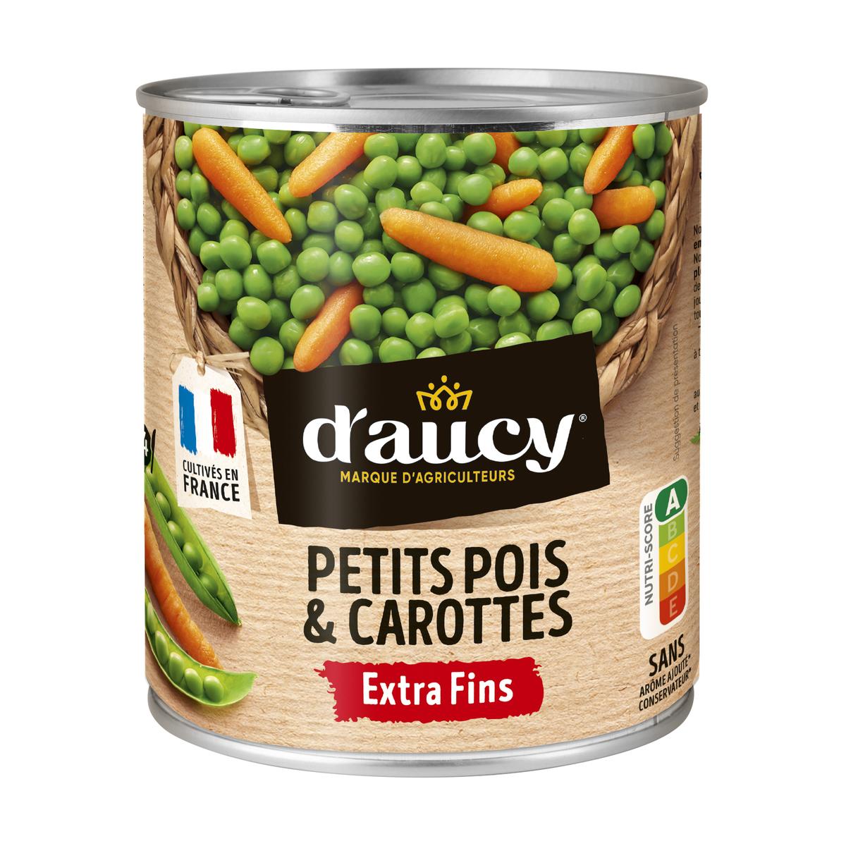 3017800003558 - D'aucy - Petits pois carottes extra-fins
