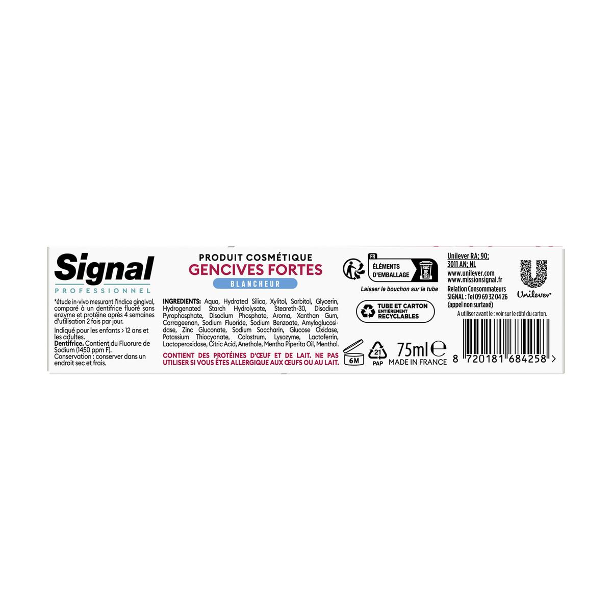 8720181684258 - Signal - Dentifrice Gencives Fortes Blancheur