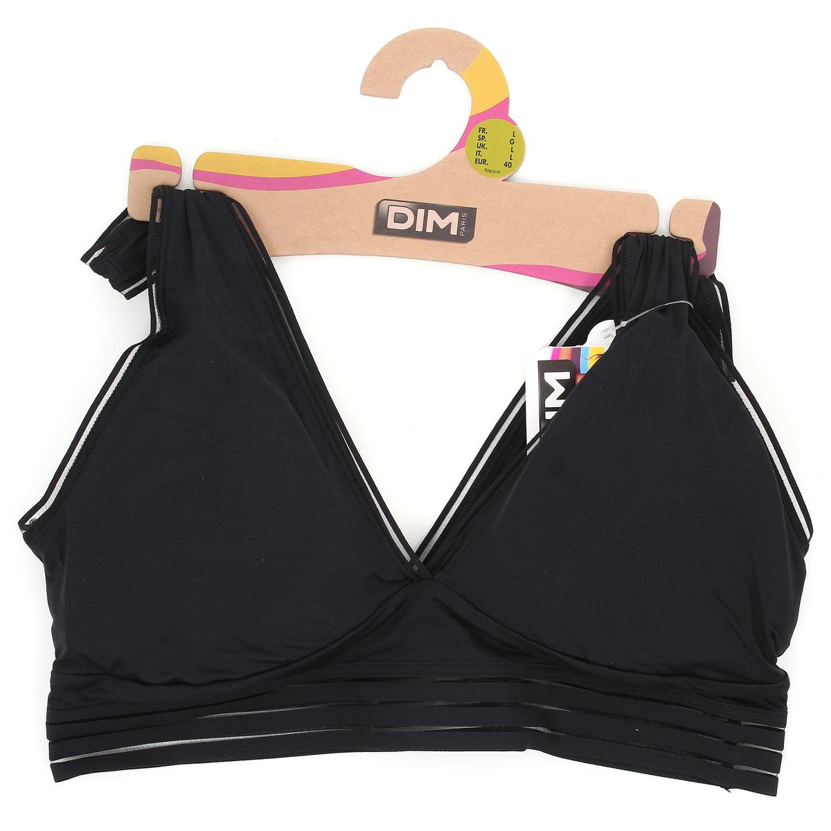 3610862315258 - Dim - Soutien-gorge triangle sans armatures en microfibre Noir