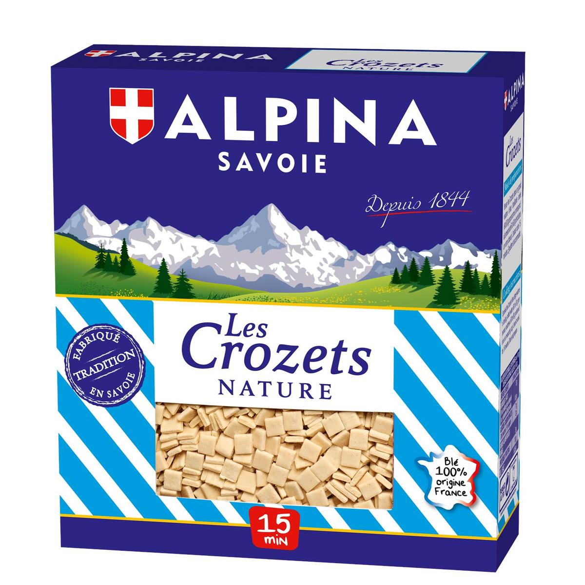 3252971585858 - Alpina Savoie - Pâtes les Crozets Nature