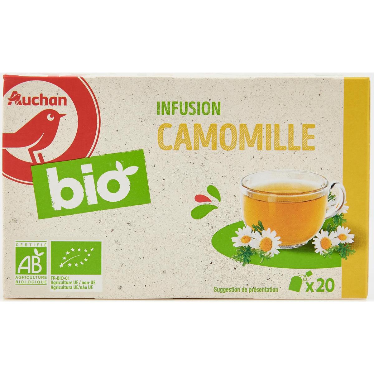 3596710486458 - Auchan BIO - Infusion camomille bio