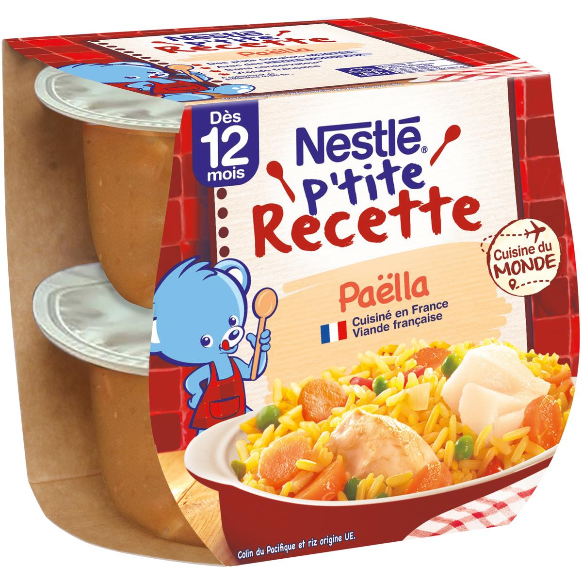 7613035837058 - Nestlé - P'tite Recette - Paëlla Bol Bébé Dès 12 mois