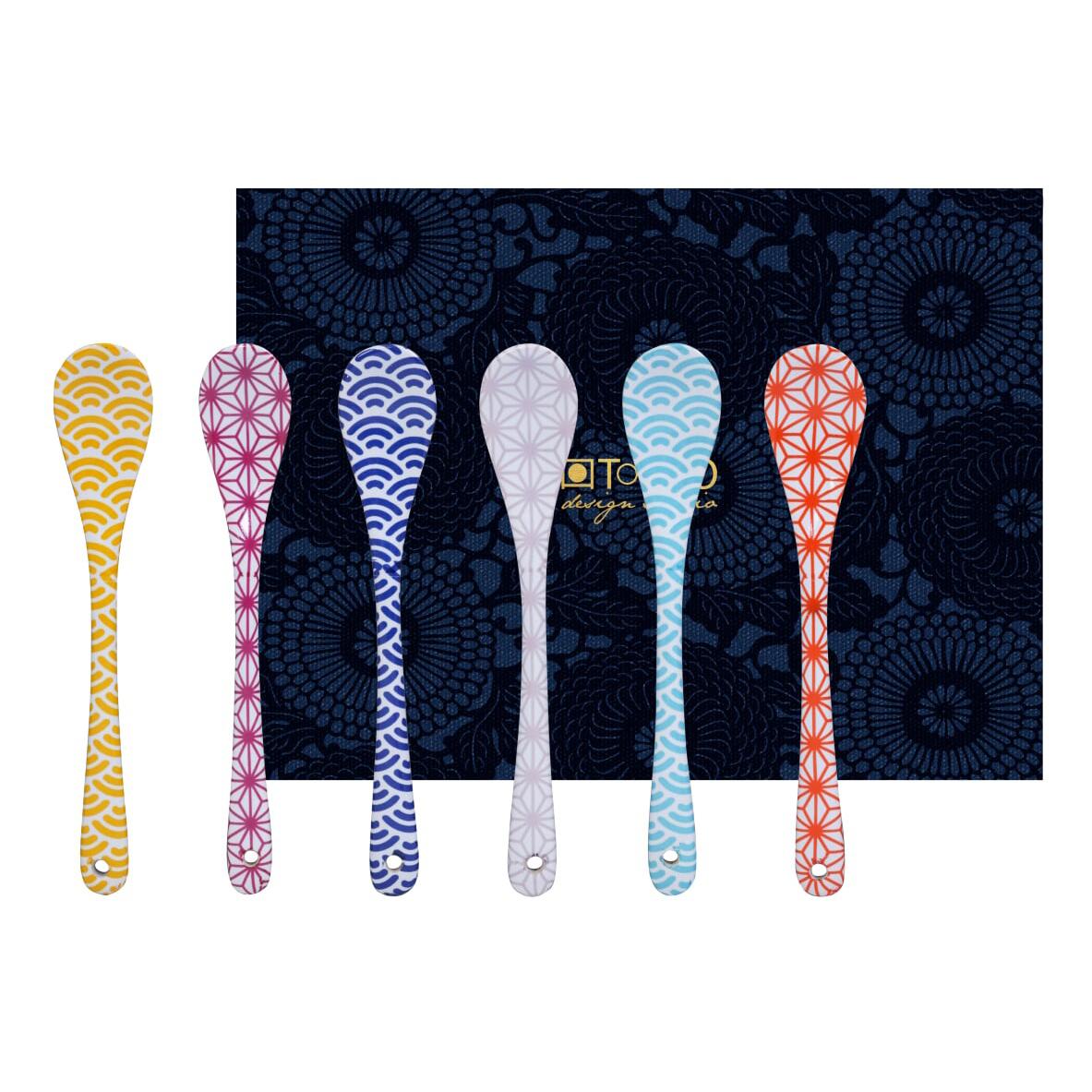 8719323537958 - Tokyo Design Studio - Coffret de 6 cuillères Star/Wave