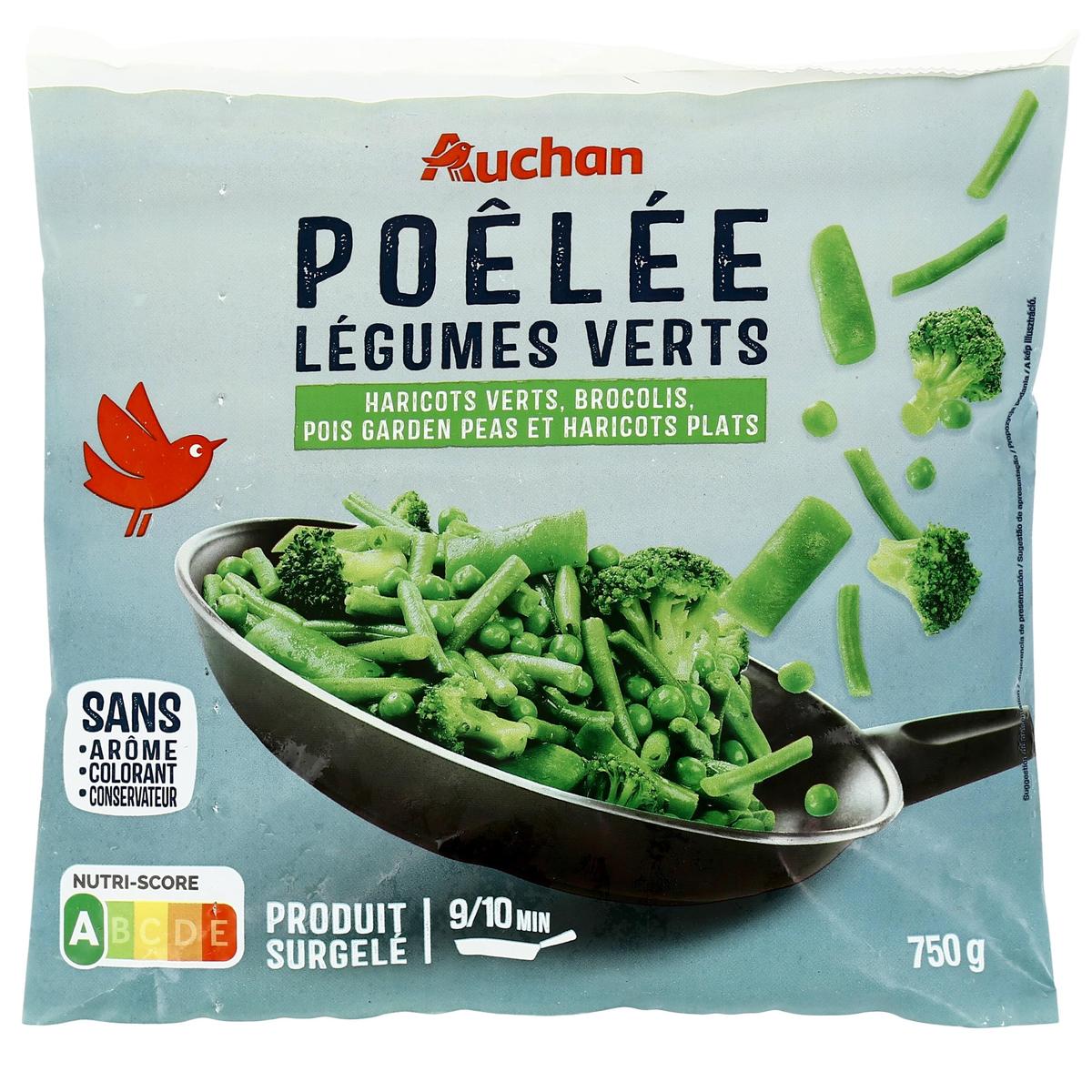 3596710548958 - Auchan - Poêlée de légumes verts