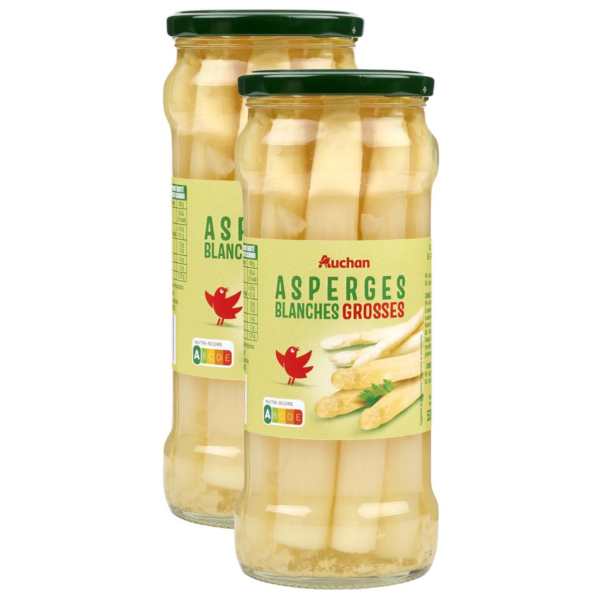 2050000409158 - Auchan - Asperges blanches grosses en bocal