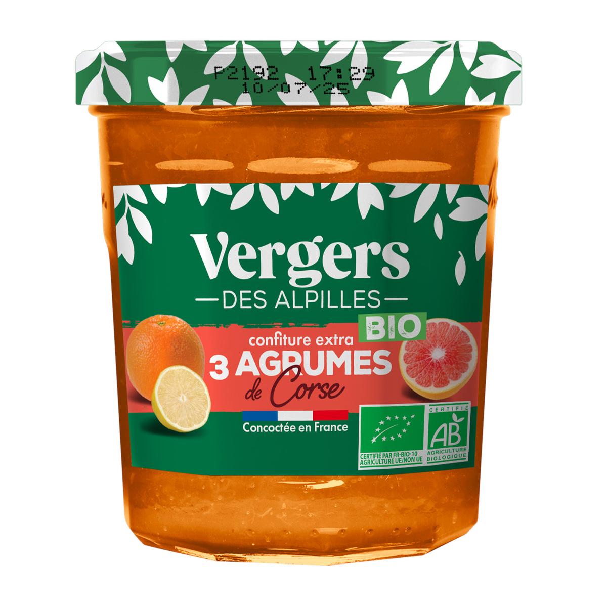 3452200009258 - Vergers des Alpilles - Confiture Extra 3 Agrumes de Corse Bio