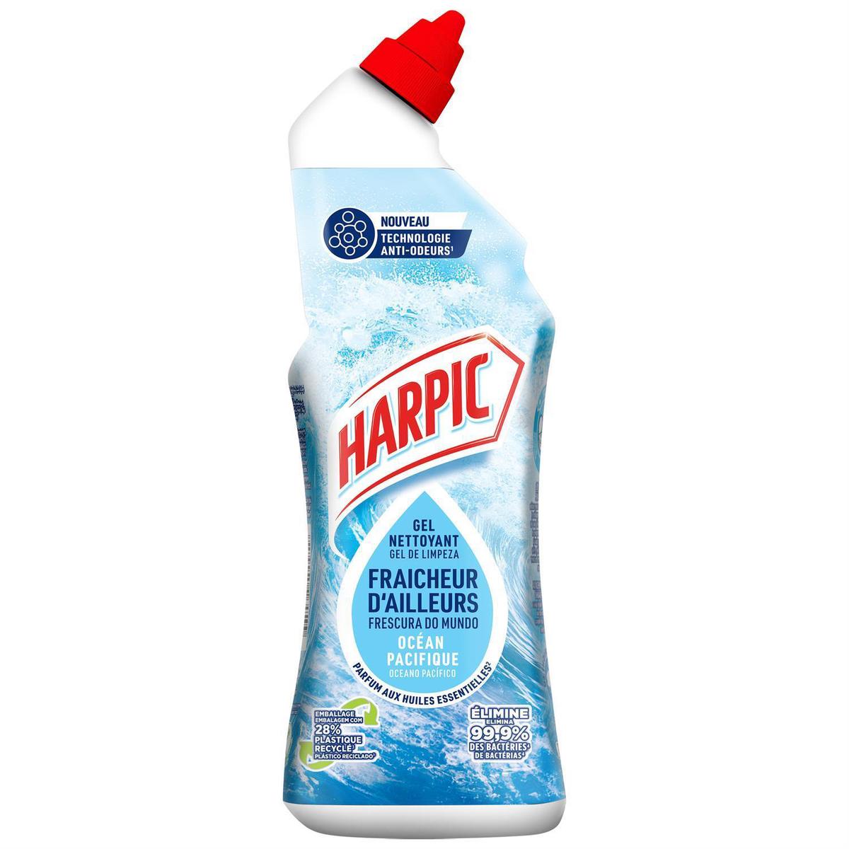 Acheter Harpic Gel WC fraîcheur d'ailleurs océan Pacifique, 750ml