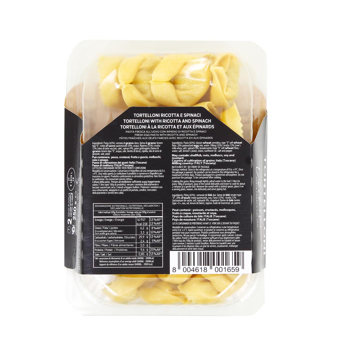 8004618001659 - Valentini - Tortelloni Ricotta Epinards