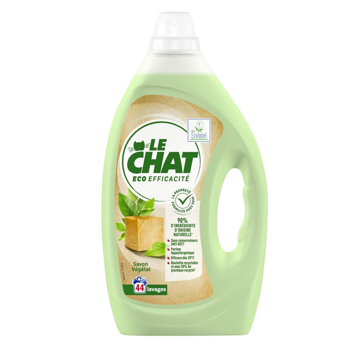 Achat / Vente Le Chat Lessive liquide Eco efficacité 44 lavages, 1,98L