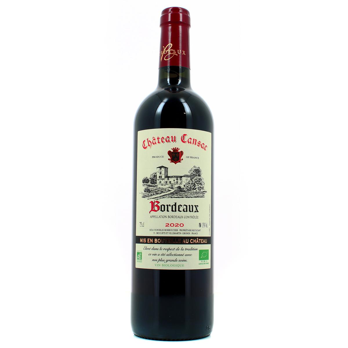 3348008824059 - Bordeaux AOC - Château Cansas Bio