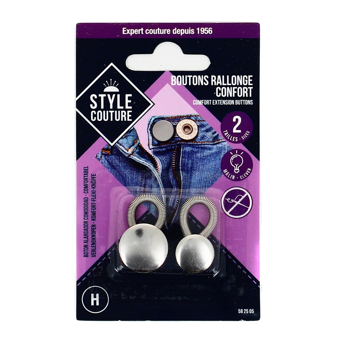 Boutons clipsables jean Style couture - Intermarché
