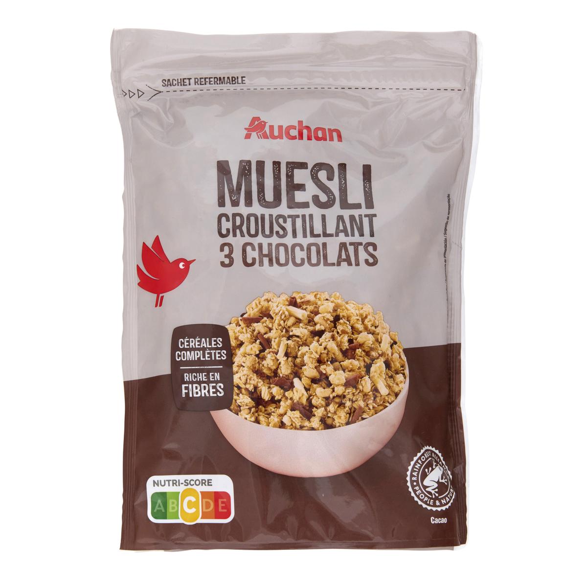 3596710548859 - Auchan - Muesli 3 chocolats