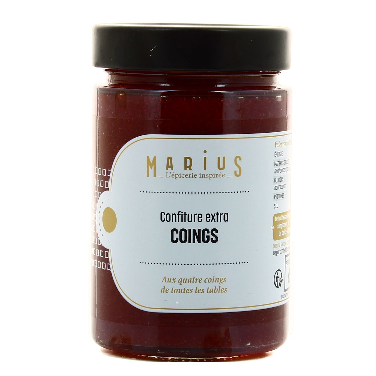 3183811089659 - Marius, L'Épicerie Inspirée - Confiture Extra de Coings