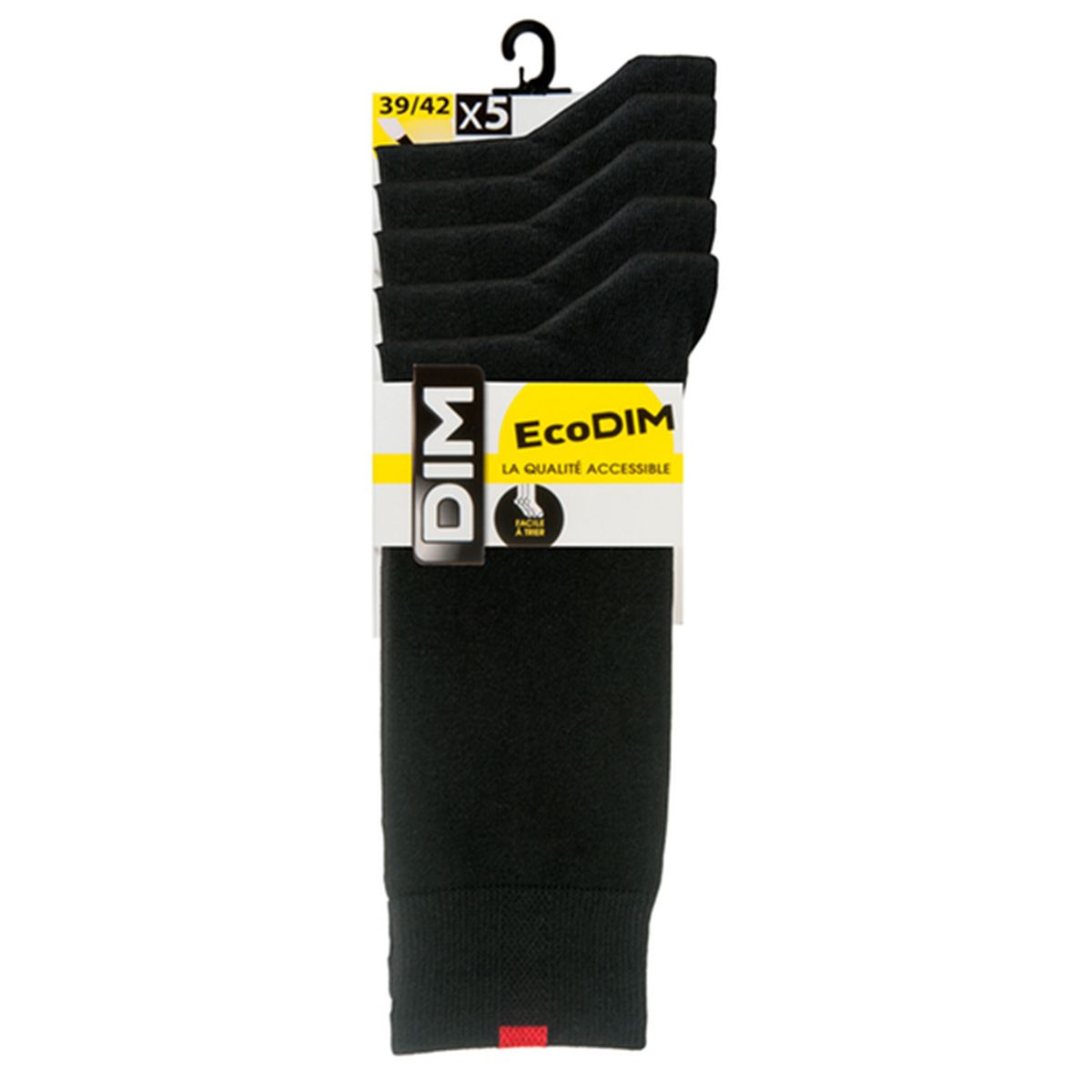 3610860969859 - Dim - 5 paires de mi-chaussettes grises EcoDim