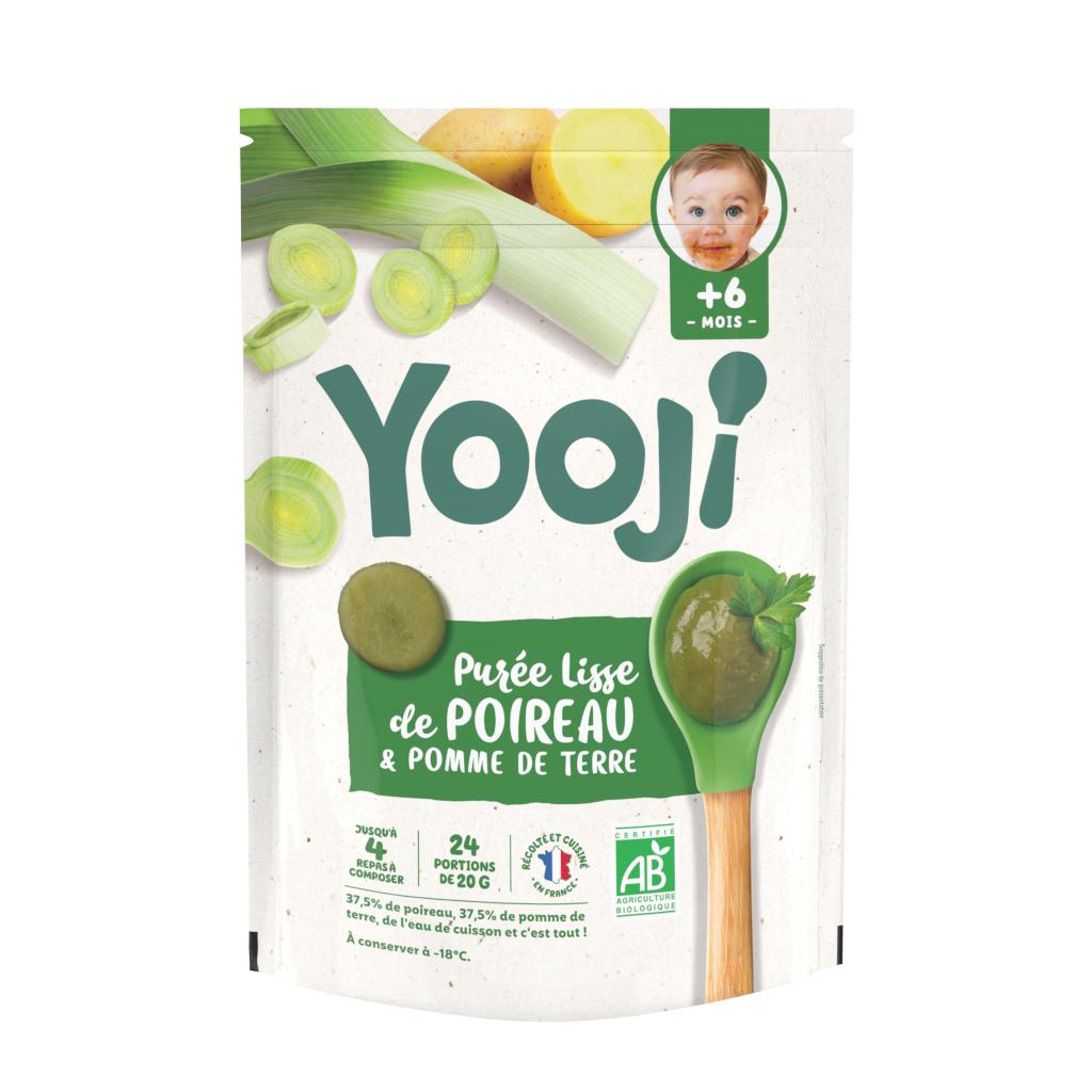 Yooji Puree Aux Poireaux Et Pommes De Terre Bio 4 Mois Sachet De 400g