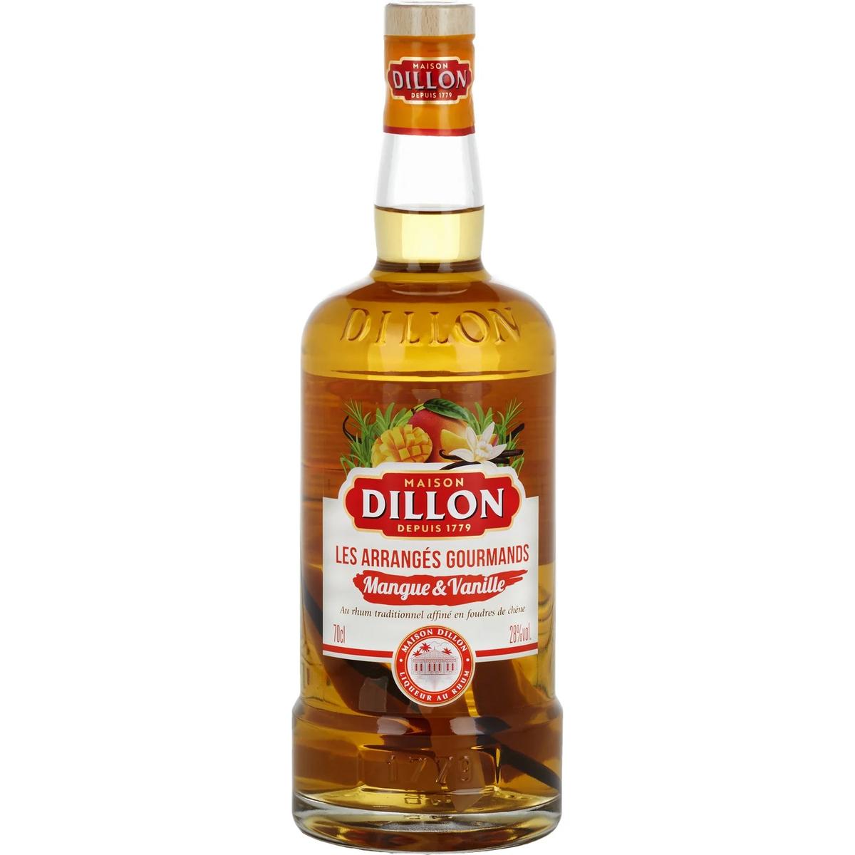 3162049000360 - Dillon - Rhum arrangé gourmand mangue & vanille 28°